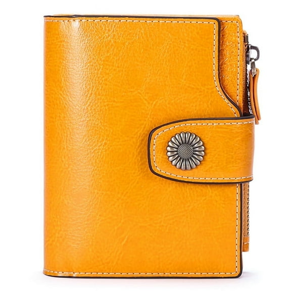 FALAN MULE Small Wallet for Women Leather Bifold Compact Small Womens Wallet with RFID Blocking