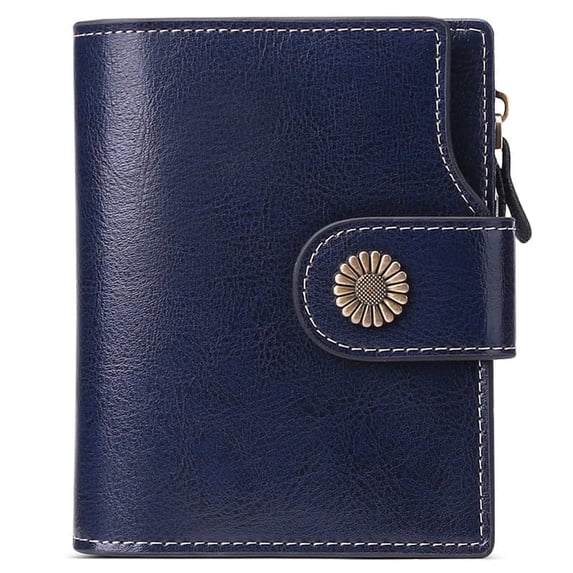 FALAN MULE Small Wallet for Women Leather Bifold Compact Small Womens Wallet with RFID Blocking