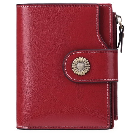 FALAN MULE Small Wallet for Women Leather Bifold Compact Small Womens Wallet with RFID Blocking