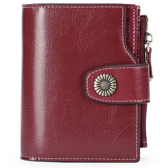 FALAN MULE Small Wallet for Women Leather Bifold Compact Small Womens Wallet with RFID Blocking