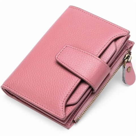 Small Wallet for Women Leather Bifold Compact RFID Blocking Small Womens Wallet Purse