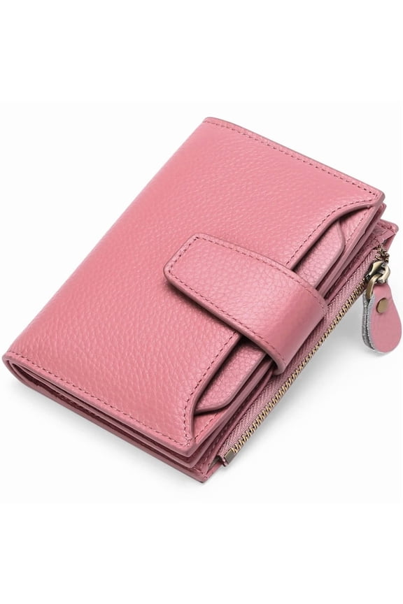 Small Wallet for Women Leather Bifold Compact RFID Blocking Small Womens Wallet Purse