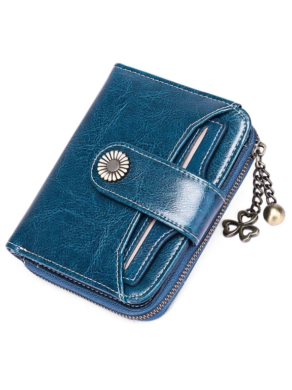 Cute Women's Wallets RFID Blocking Ladies Wallet Leather Bifold Card Holder