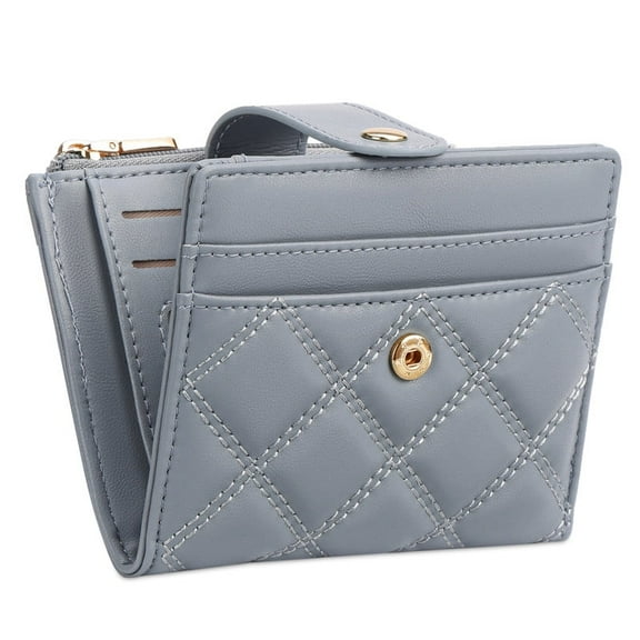 FALAN MULE Wallet for Woman Small Bifold RFID Blocking Leather Card Holder Wallet With Zipper Coin Pocket