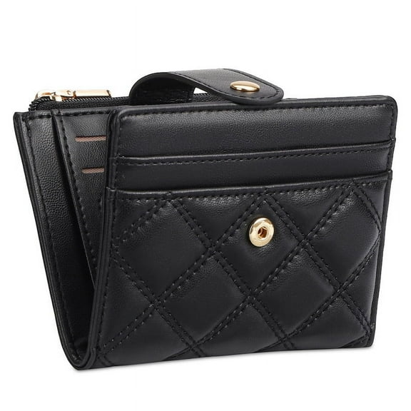 FALAN MULE Wallet for Woman Small Bifold RFID Blocking Leather Card Holder Wallet With Zipper Coin Pocket