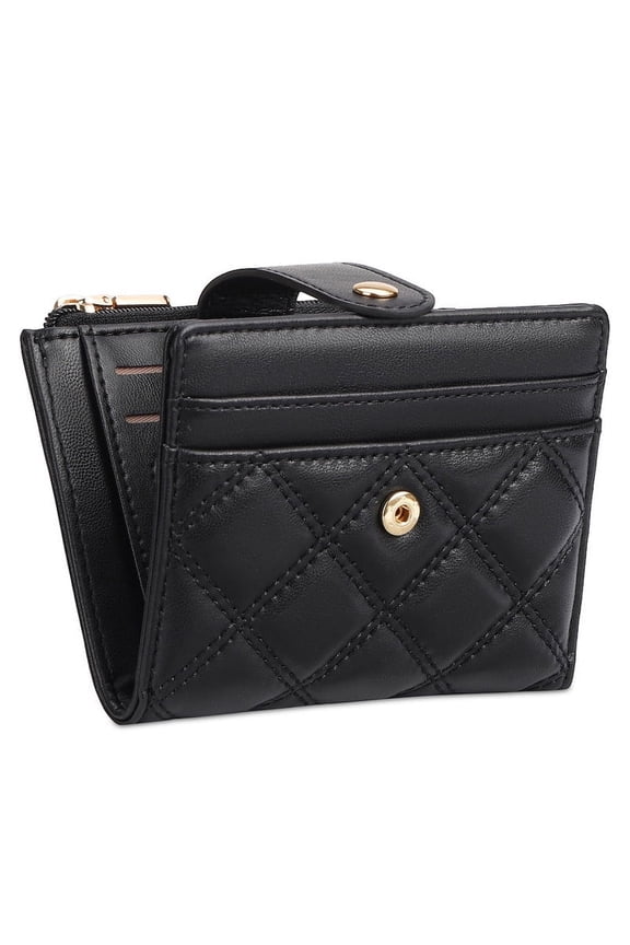Wallet for Woman Small Bifold RFID Blocking Leather Card Holder Wallet With Zipper Coin Pocket