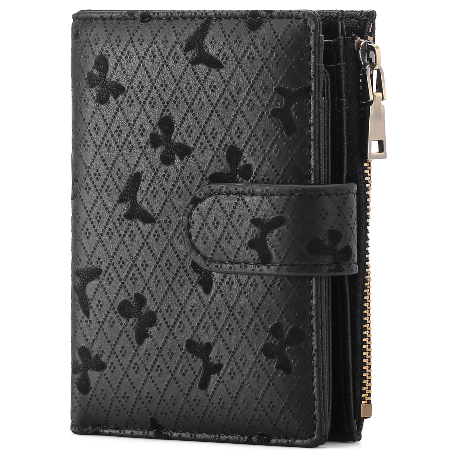 FALAN MULE Small Womens Wallet Leather RFID Blocking Bifold Compact ...