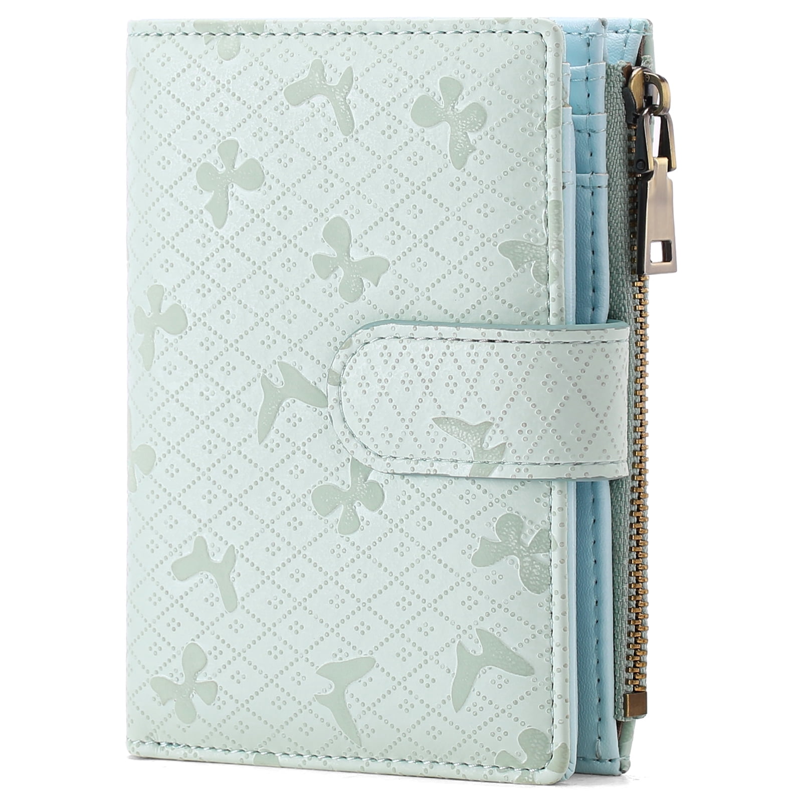 FALAN MULE Small Womens Wallet Leather RFID Blocking Bifold Compact ...