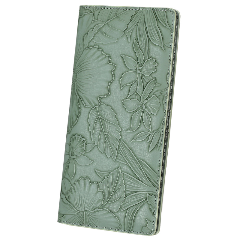 Cartera Ultra Delgada para Mujer, Bifold de Cuero con Bloqueo RFID, Tarjetero de Diseñador