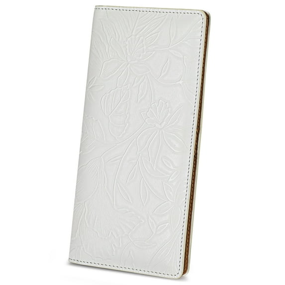 FALAN MULE Ultra Slim Thin Wallet for Women Bifold Leather RFID Blocking Designer Credit Card Holder