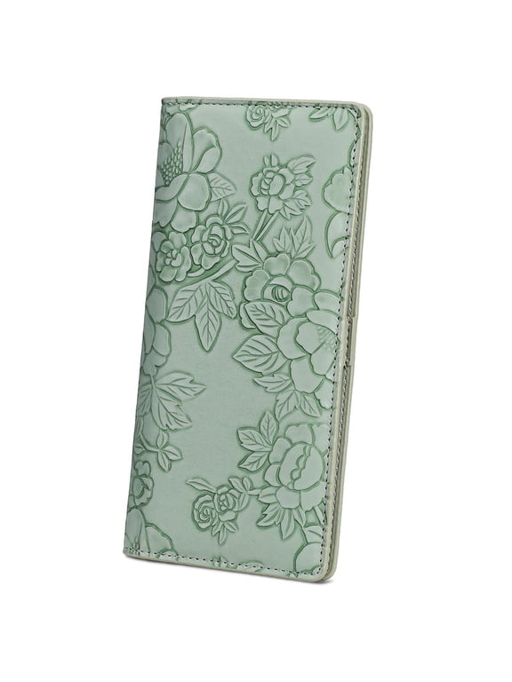 Ultra Slim Thin Women Wallet RFID Blocking Card Holder Leather Bifold Ladies Wallet