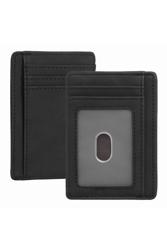 Men Wallet Compact Slim Minimalist Front Pocket RFID Blocking Wallet for Men and Women Leather Card Holder Wallet