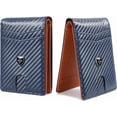 thumbnail image 1 of FALAN MULE Mens Wallet Leather Credit Card Holder Slim Bifold RFID Blocking Front Pockets Minimalist Wallets for Men with ID Window, 1 of 11