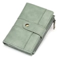 thumbnail image 1 of FALAN MULE Women’s Small Leather Wallet Rfid Blocking Bifold Card Holder with 3 ID Windows, 1 of 6