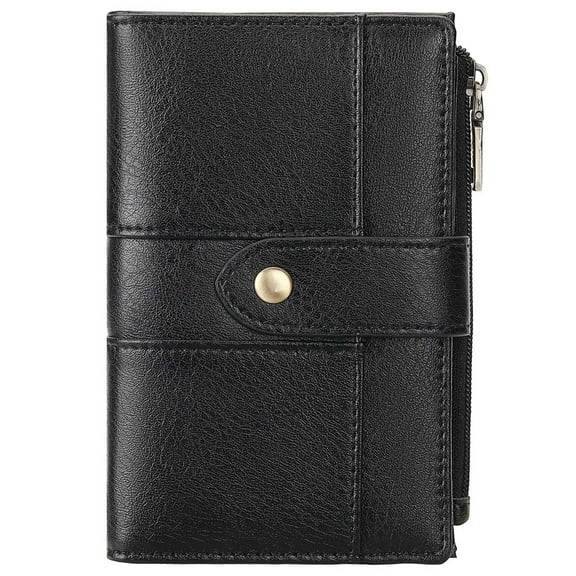 FALAN MULE Small Wallet for Women RIFD Leather Bifold Credit Card Holder with 3 ID Window