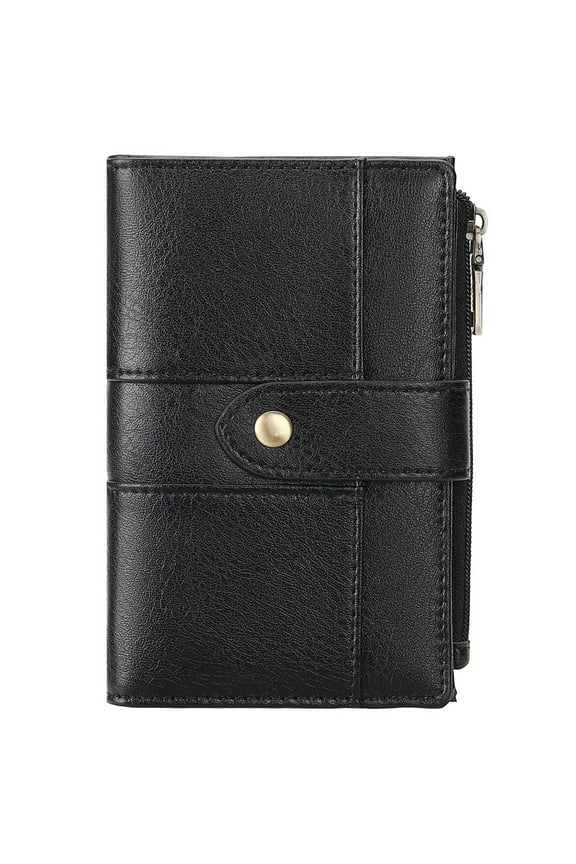 Small Wallet for Women RIFD Leather Bifold Credit Card Holder with 3 ID Window