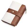 thumbnail image 1 of FALAN MULE Women’s Small Leather Wallet Rfid Blocking Bifold Card Holder with 3 ID Windows, 1 of 6