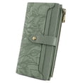 thumbnail image 1 of FALAN MULE Womens Wallet Ultra Slim Thin RFID Blocking Bifold Card Holder Leather Ladies Purse with Zipper Coin Pocket, 1 of 7