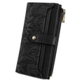 thumbnail image 1 of FALAN MULE Womens Wallet Ultra Slim Thin RFID Blocking Bifold Card Holder Leather Ladies Purse with Zipper Coin Pocket, 1 of 7