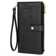 thumbnail image 1 of FALAN MULE Wallets for Women RFID Blocking Vegan Leather wristlet wallet Trifold Clutch Large Capacity Credit Card Holder, 1 of 7
