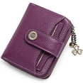 thumbnail image 1 of FALAN MULE Wallet for Women Leather Small RFID Blocking Bifold Zipper Pocket Card Holder with ID Window, 1 of 7