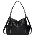 thumbnail image 1 of FALAN MULE Women Hobo Shoulder Bag Soft Leather Crossbody Purse with Multi Pockets Slouchy Handbag, 1 of 6
