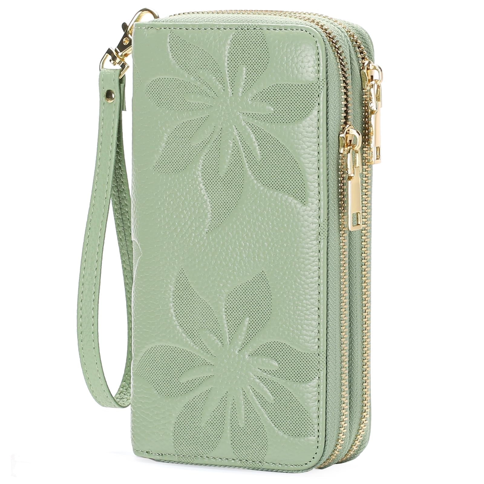 FALAN MULE RFID Portefeuille Pour Femme En Cuir PU Avec 2 Sangles