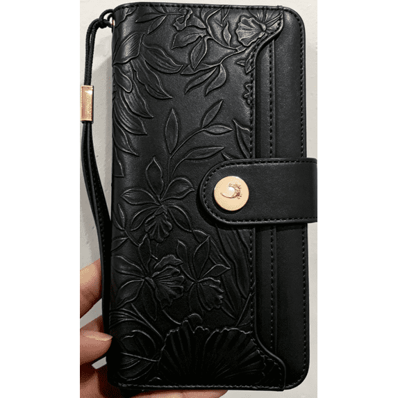 FALAN MULE Womens Wallet RFID Blocking Large Capacity Bifold Leather Credit Card Holder with Zipper Pocket Purse
