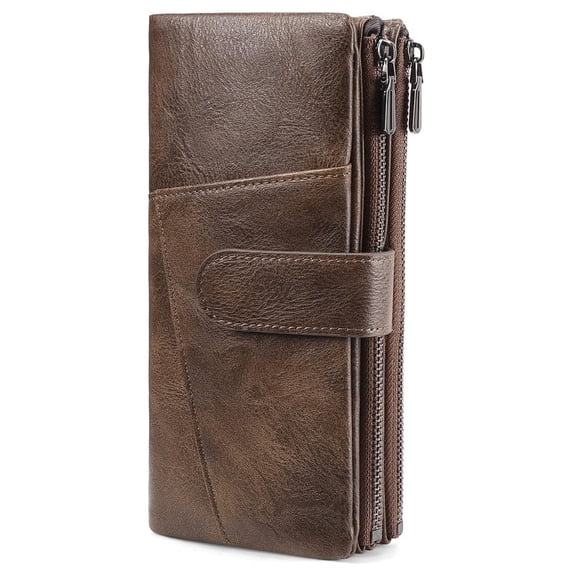FALAN MULE Womens Wallet RFID Blocking Soft Leather Trifold Card Holder