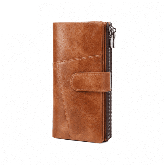FALAN MULE Womens Wallet RFID Blocking Soft Leather Trifold Card Holder
