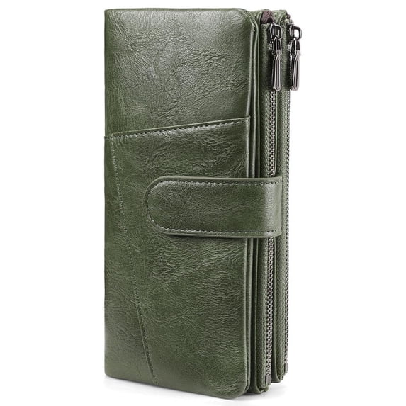FALAN MULE Womens Wallet RFID Blocking Soft Leather Trifold Card Holder