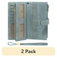 thumbnail image 1 of (2 pack) FALAN MULE Women's Casual Bifold Wallet, Blue, 1 of 9