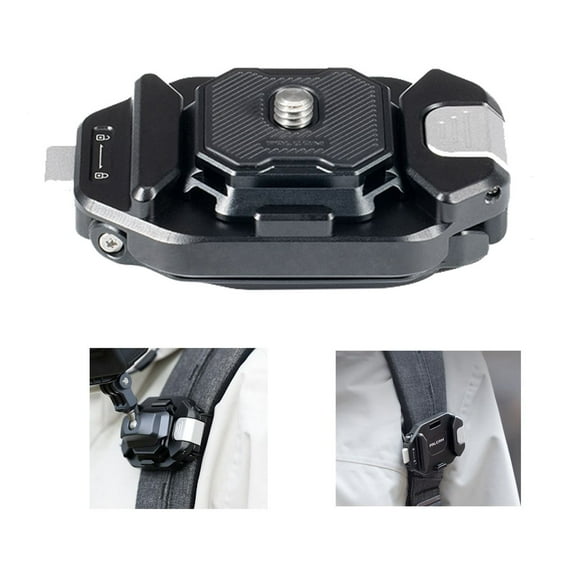 FALCAM F38 Quick Release Kit for Backpack V2 with Locking Gasket Compatible with Standard ARCA - Swiss Sizes, Bearing 30kg-New Version