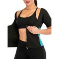 thumbnail image 1 of FALEXO Women Sweat Neoprene Waist Trainer Vest Short sleeve Slimming Sauna Vest Tummy Control Body Shaper for Weight Loss, 1 of 8