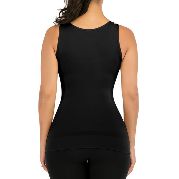 FALEXO Women Tank Top Padded Slimming Tummy Control Compression Camisole Top Breathable Seamless Shapewear Sport Camisole Shapewear
