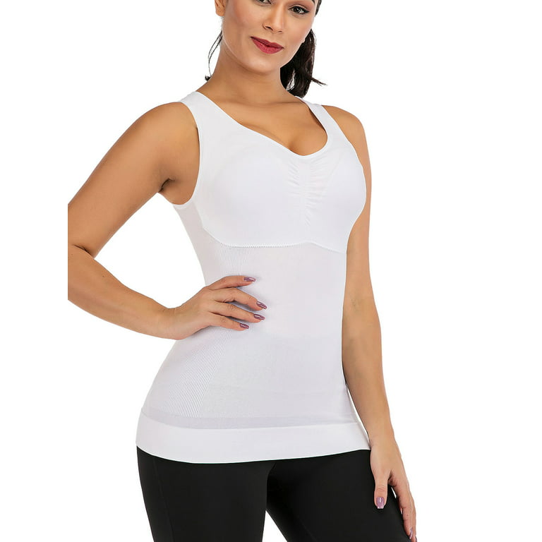 FALEXO Women's Slimming Shapewear Tank Top Tummy Control Shaper Compression  Seamless Shaping Tanks Camisole 