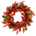 thumbnail image 1 of Leaves and Apples Wreath, Multicolor, 24", Fall by Way To Celebrate, 1 of 5