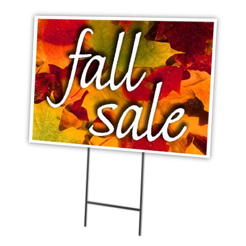FALL SALE 12"x16" Yard Sign & Stake | Advertise Your Business | Stake Included Image On Front Only | Made in The USA