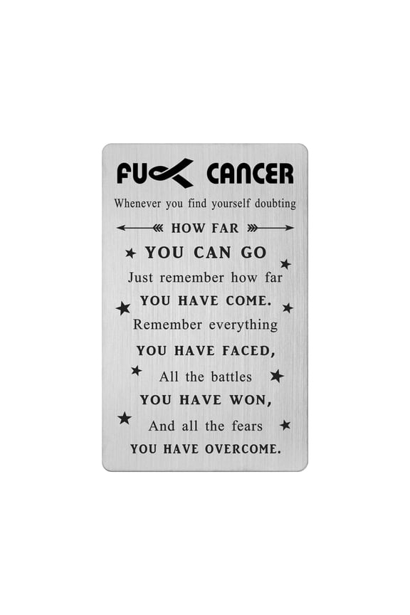 Cancer Survivor Gifts for Women Men, Fight Cancer Gifts, Cancer Inspirational Wallet Card