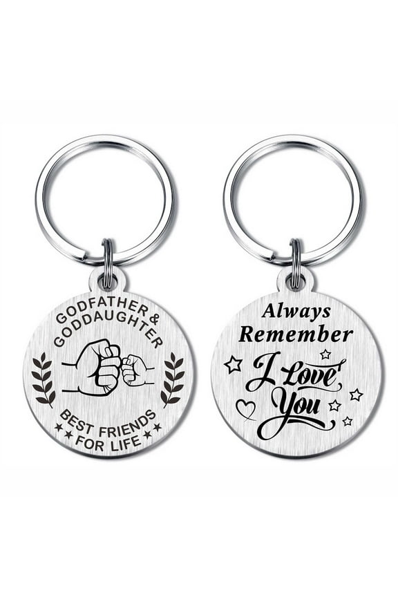 Godfather Fathers Day Keychain from Goddaughter, Godfather Proposal Gifts from Godchild