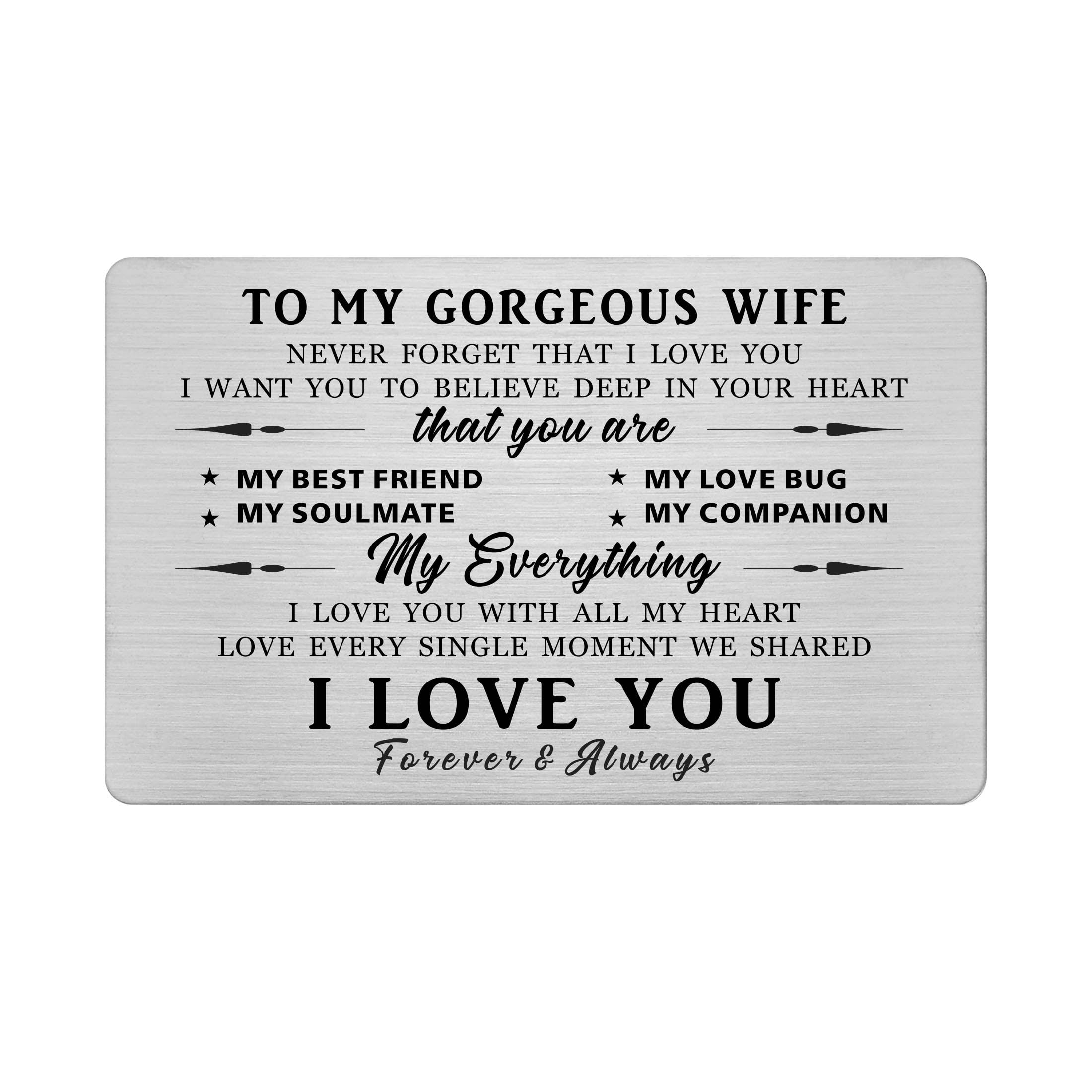 Gift For Wife I Can't Live Without You Acrylic Plaque: An Unforgetta –  Glamourlovestore