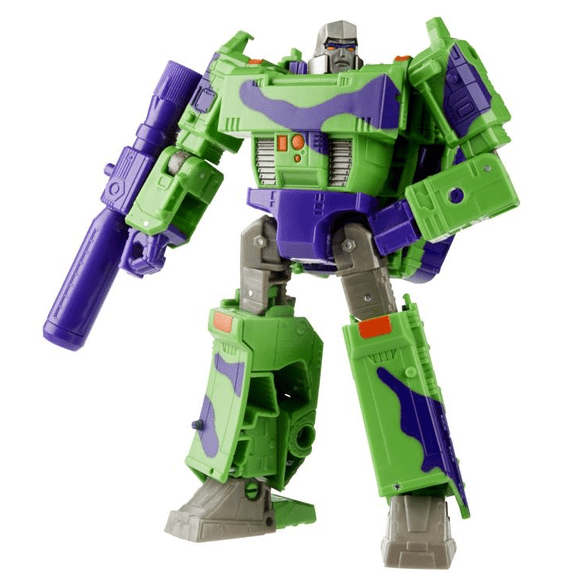 FALSE Megatron G2 Transformers War for Cybertron Trilogy Action Figure, Plastic, Blue and Green