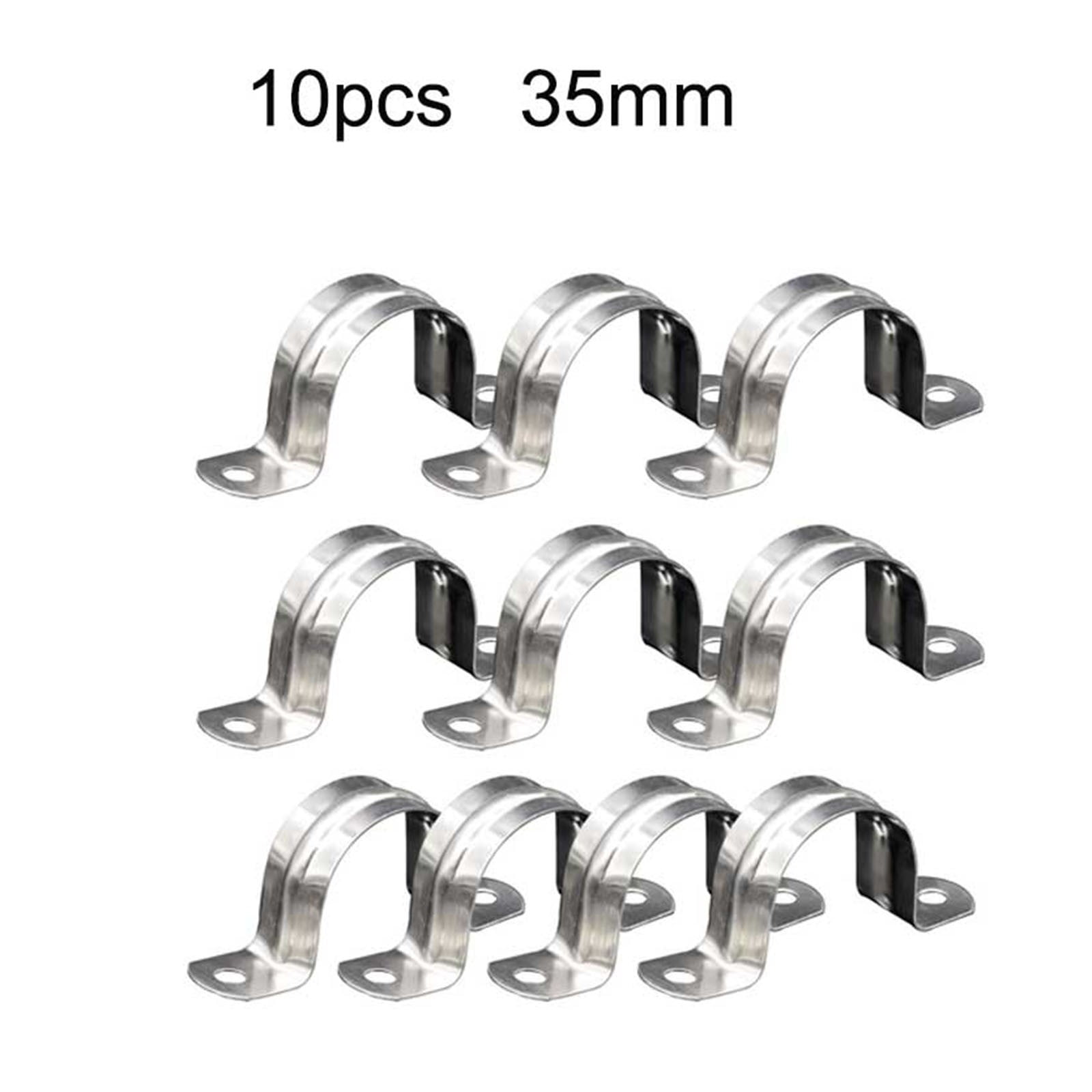 FALYEE 10Pcs 304 Stainless Steel Pipe Holder U Shape Clamp Pipe Clamp