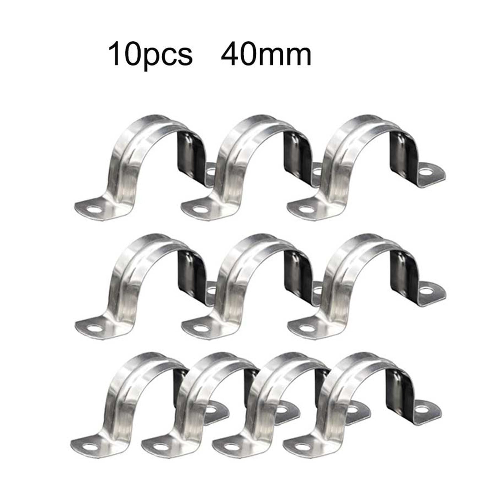 FALYEE 10Pcs 304 Stainless Steel Pipe Holder U Shape Clamp Pipe Clamp