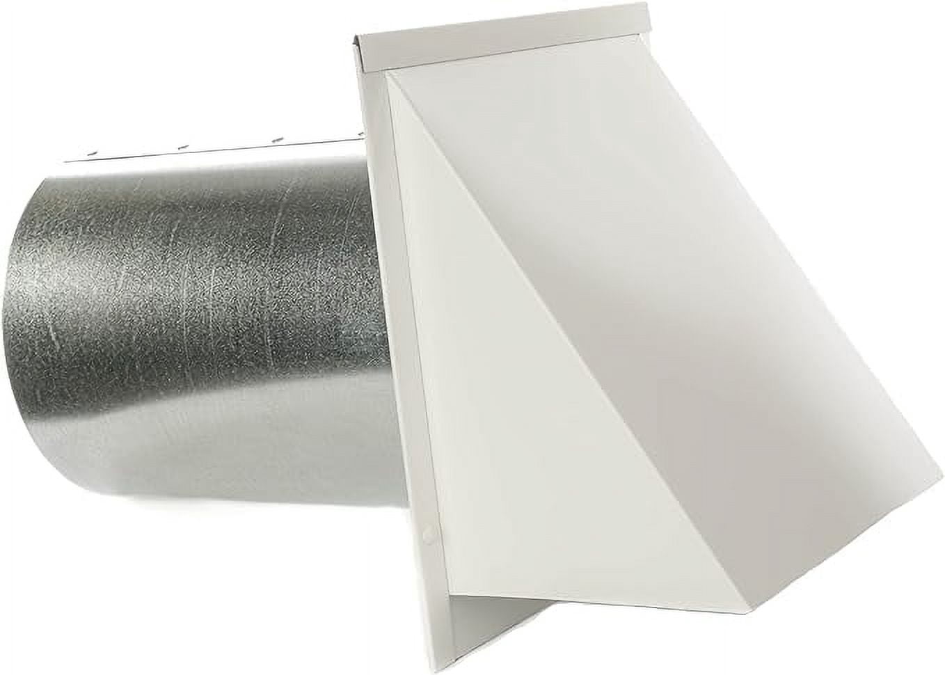 FAMCO Galvanized Steel Hooded Wall Vent With Damper, Dryer Vent Outlet Used For Air Exhaust Applications