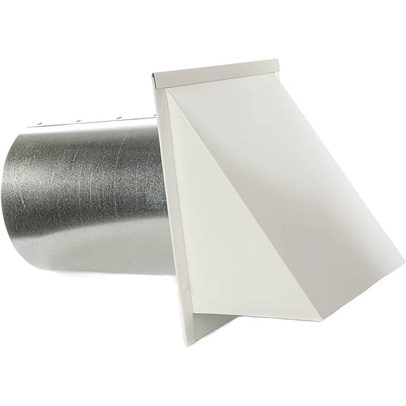 FAMCO Galvanized Steel Hooded Wall Vent With Damper, Dryer Vent Outlet Used For Air Exhaust Applications