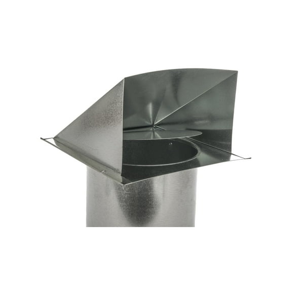 FAMCO Galvanized Steel Hooded Wall Vent With Damper, Dryer Vent Outlet Used For Air Exhaust Applications