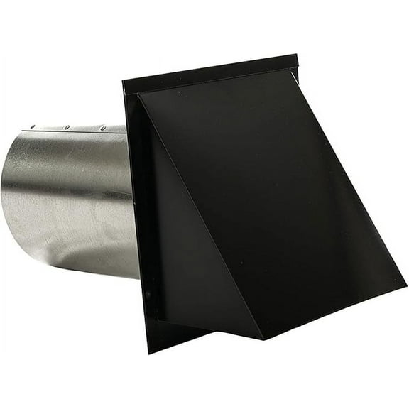 FAMCO Galvanized Steel Hooded Wall Vent With Damper, Dryer Vent Outlet Used For Air Exhaust Applications