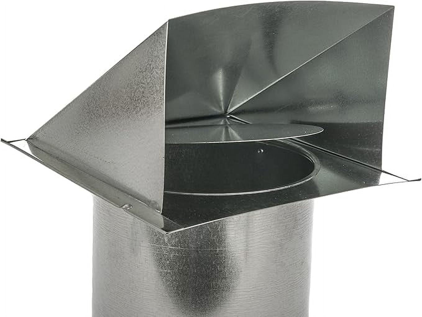 FAMCO Galvanized Steel Hooded Wall Vent With Damper, Dryer Vent Outlet Used For Air Exhaust Applications