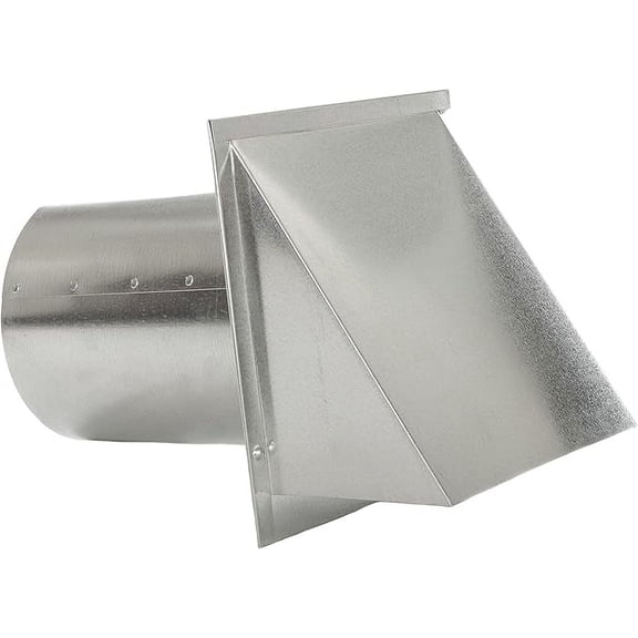FAMCO Galvanized Steel Hooded Wall Vent with Screen, Used for Air Intake, Air Supply or Exhaust Applications (14 inch, Galvanized)